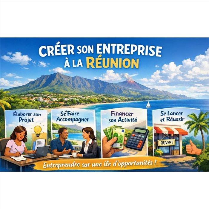 Créer son entreprise à La Réunion : aides et repères
