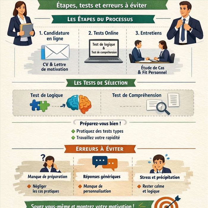 Candidater chez BCG : étapes, tests et erreurs à éviter