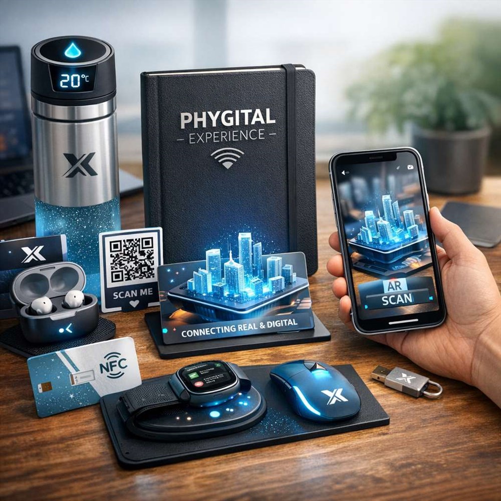 Goodies d'entreprise à l'ère phygital : allier réel et digital