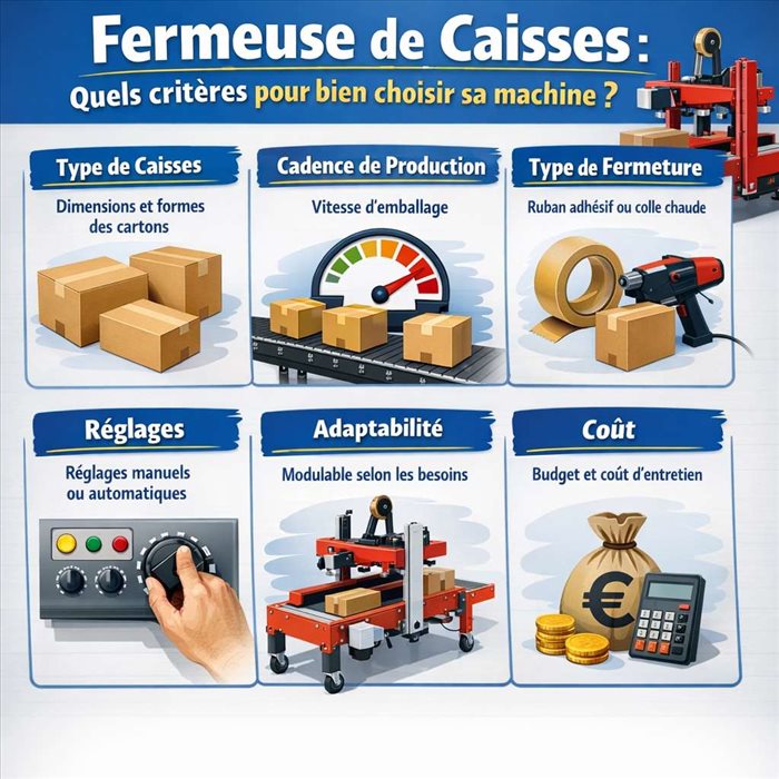 Fermeuse de caisses : quels critères pour bien choisir sa machine ?