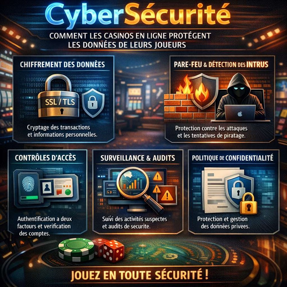 Cybersécurité : comment les casinos en ligne protègent les données de leurs joueurs