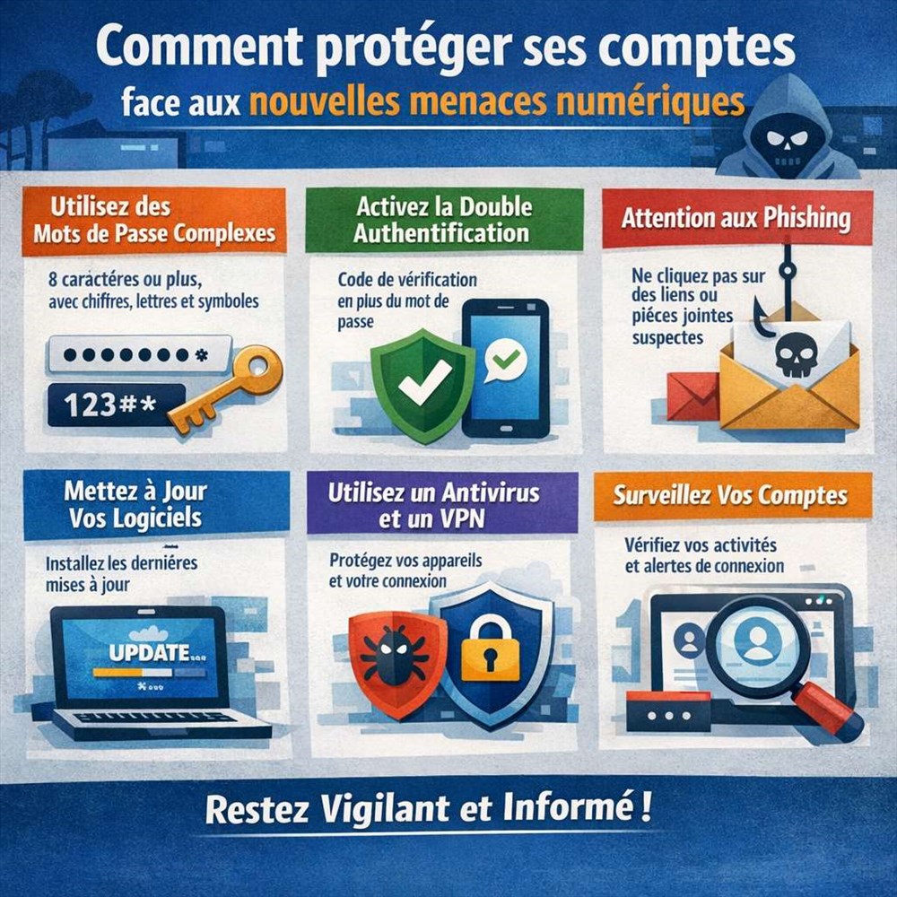 Comment protéger ses comptes face aux nouvelles menaces numériques ?