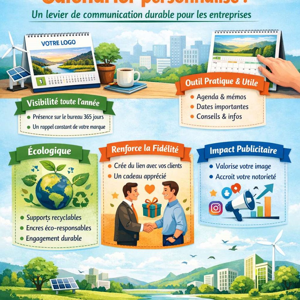 Calendrier personnalisé : un levier de communication durable pour les entreprises