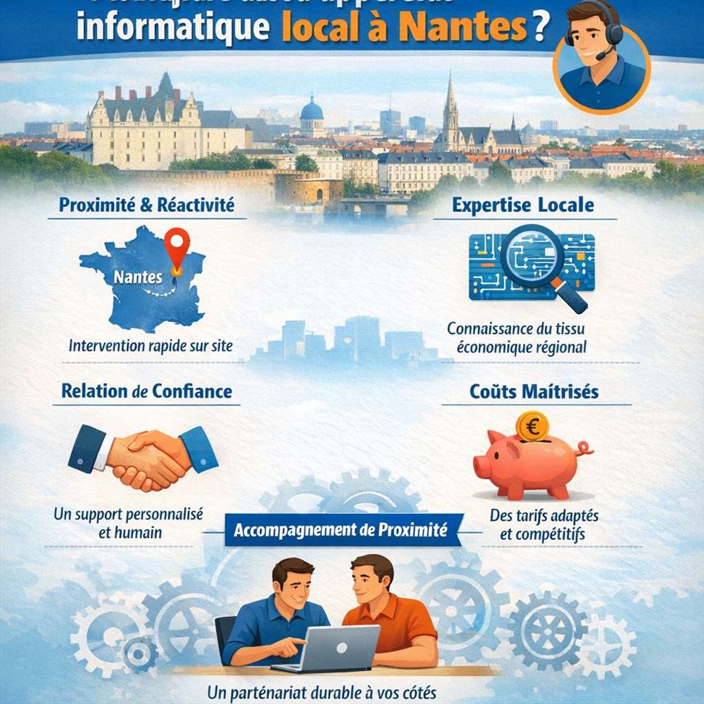 Pourquoi faire appel à un prestataire informatique local à Nantes ?