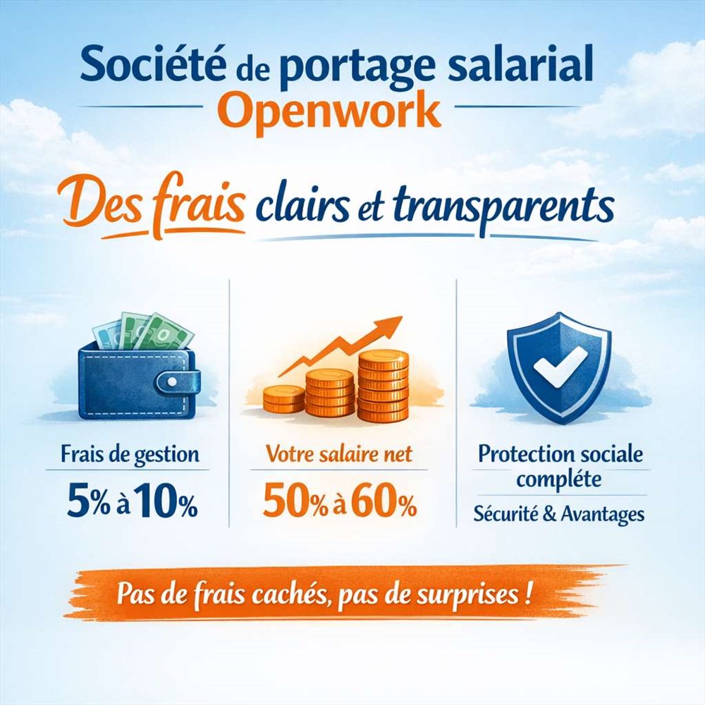 Société de portage salarial Openwork : Des frais clairs et transparents
